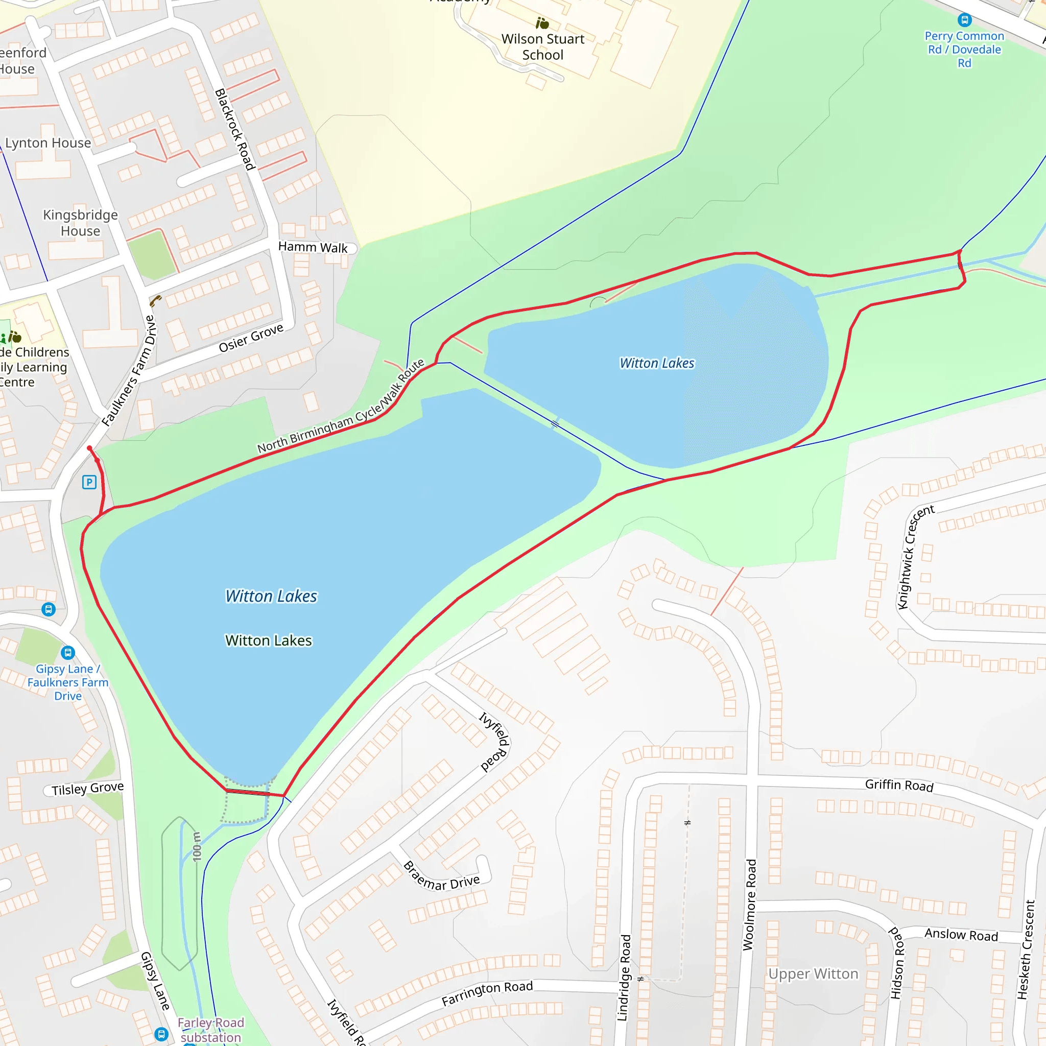 Wilton Lakes Loop mobile static map