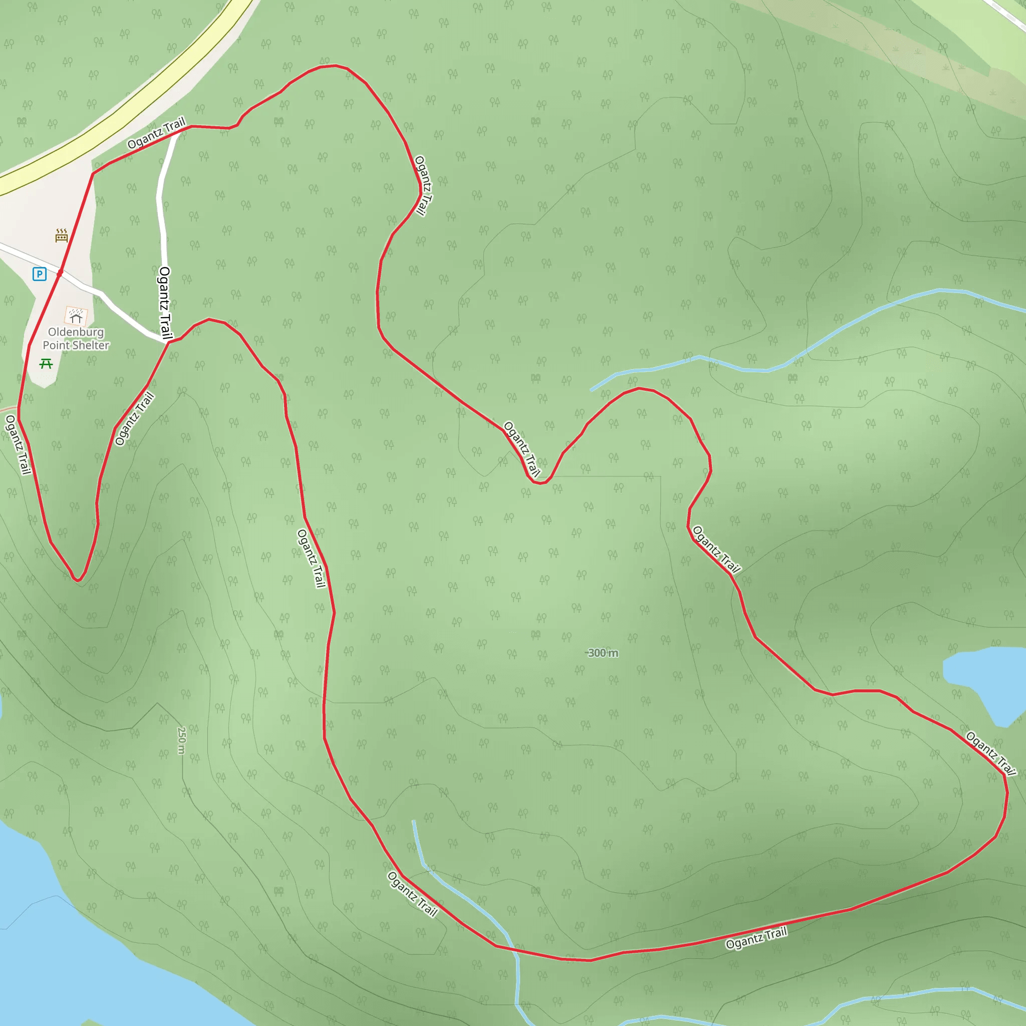 Ogantz Trail mobile static map