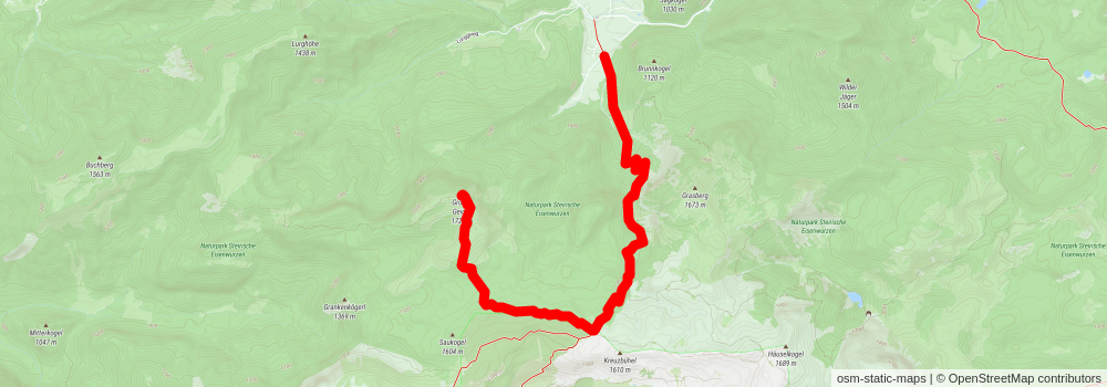 Hinterwildalpen to Geiger - Grosser Hike stage 2 Map