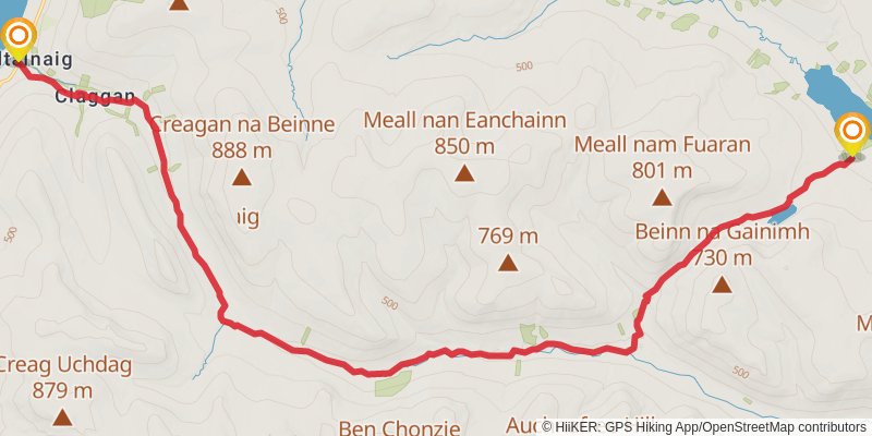 St Columba's Way stage 12 Map