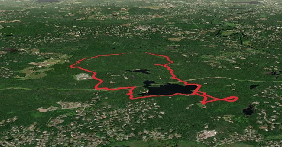 Powissett Peak, Strawberry Hill and Noanet Pond Loop