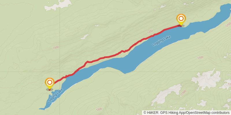 Logging Lake Trail stage 2 Map