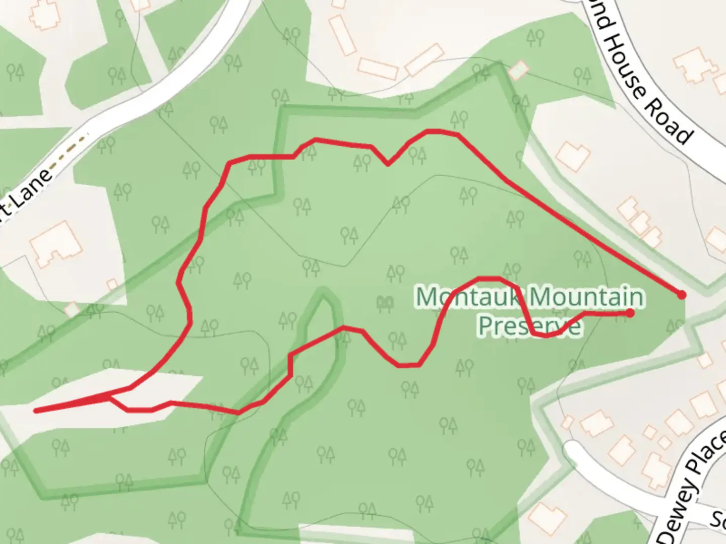 An image depicting the trail Fort Lane Loop and its surrounding area.