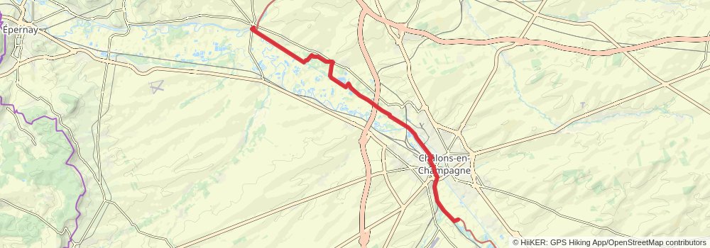 Via Francigena stage 28 Map