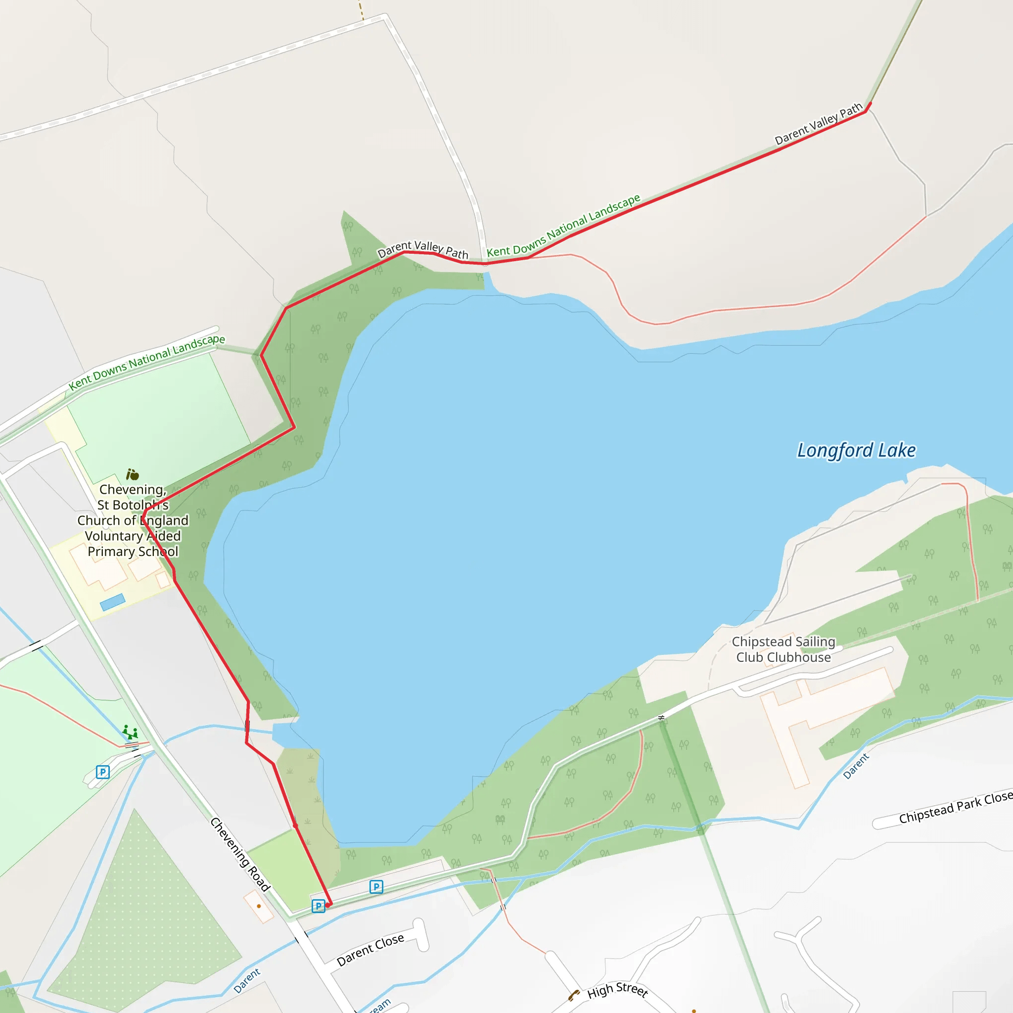 Chipstead Lake mobile static map