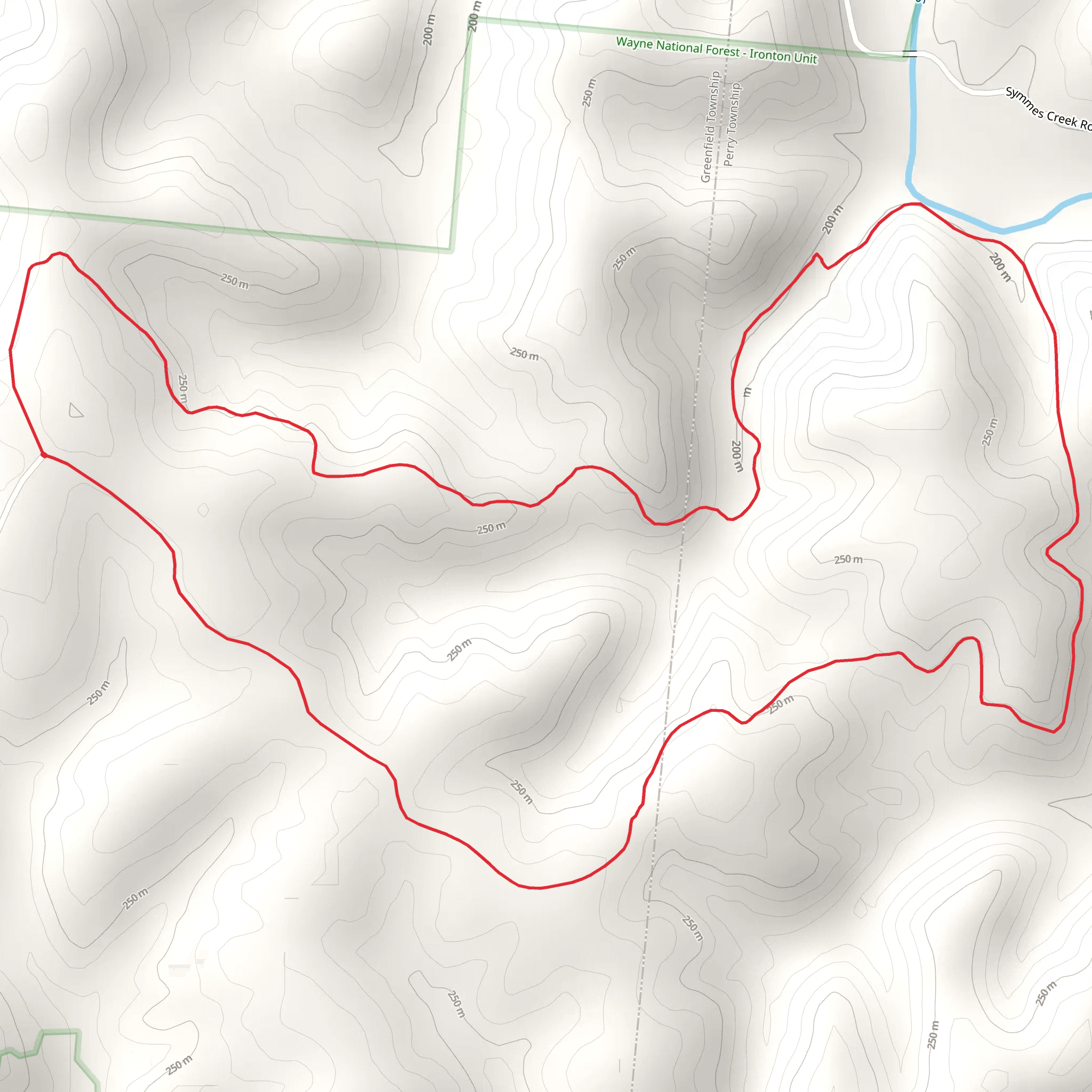School House Loop Trail mobile static map