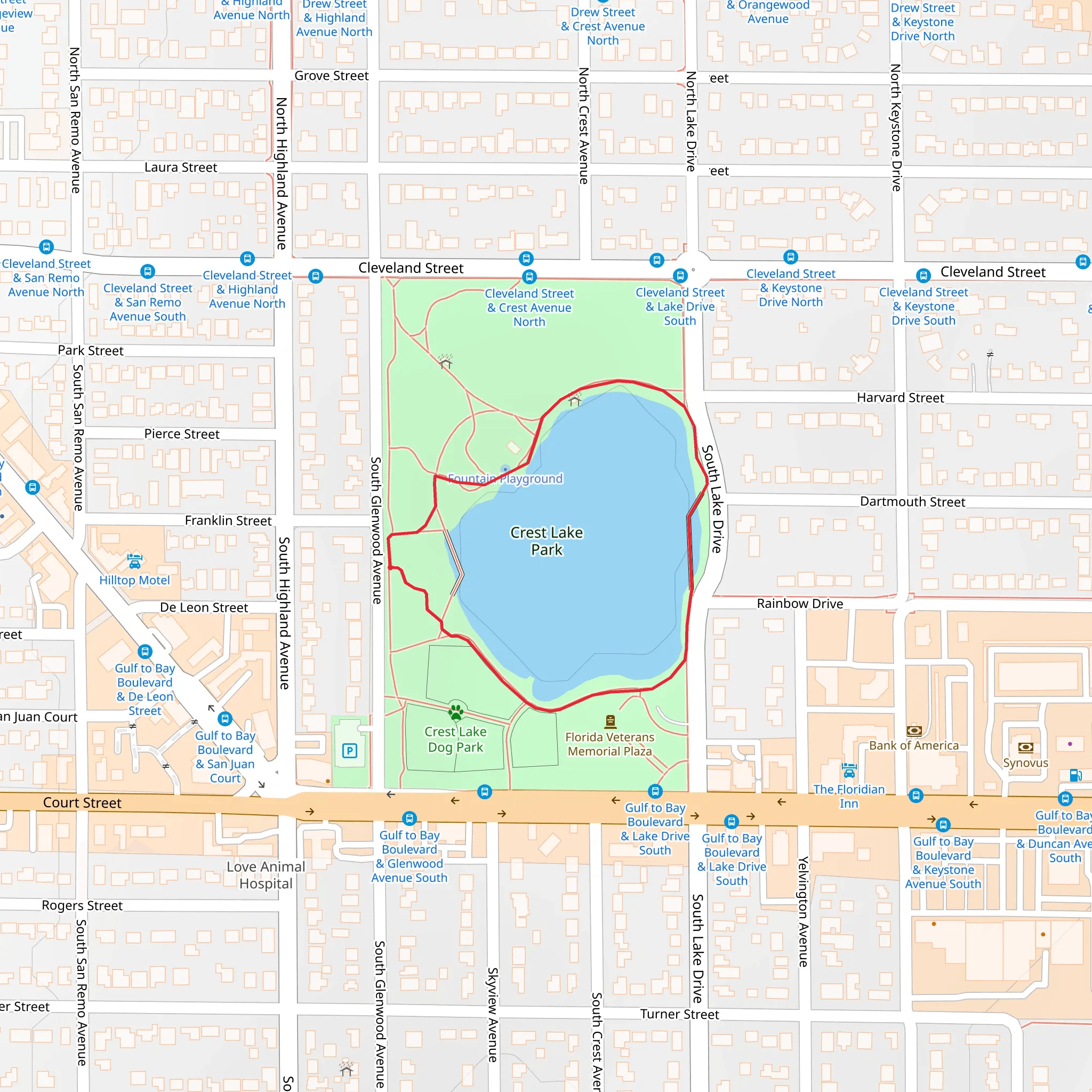 Crest Lake Loop mobile static map