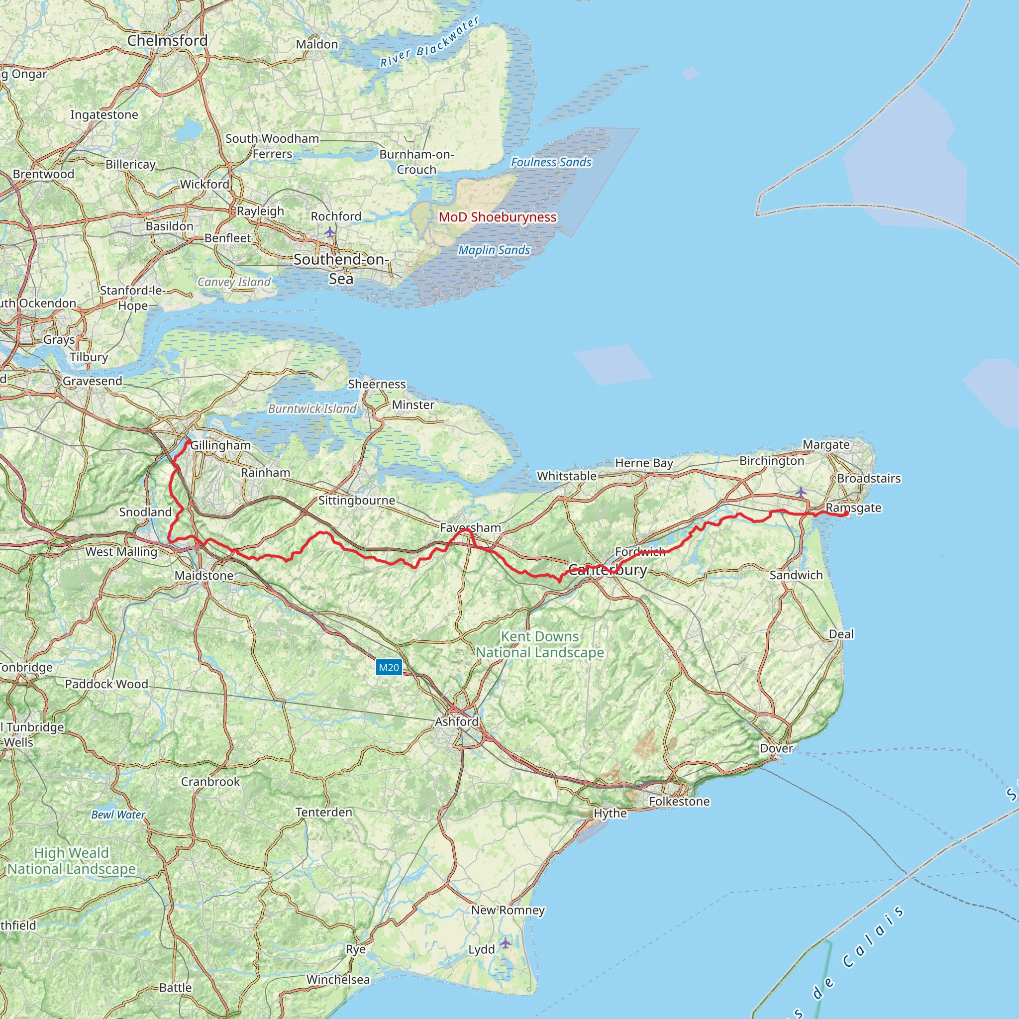 Augustine Camino mobile static map