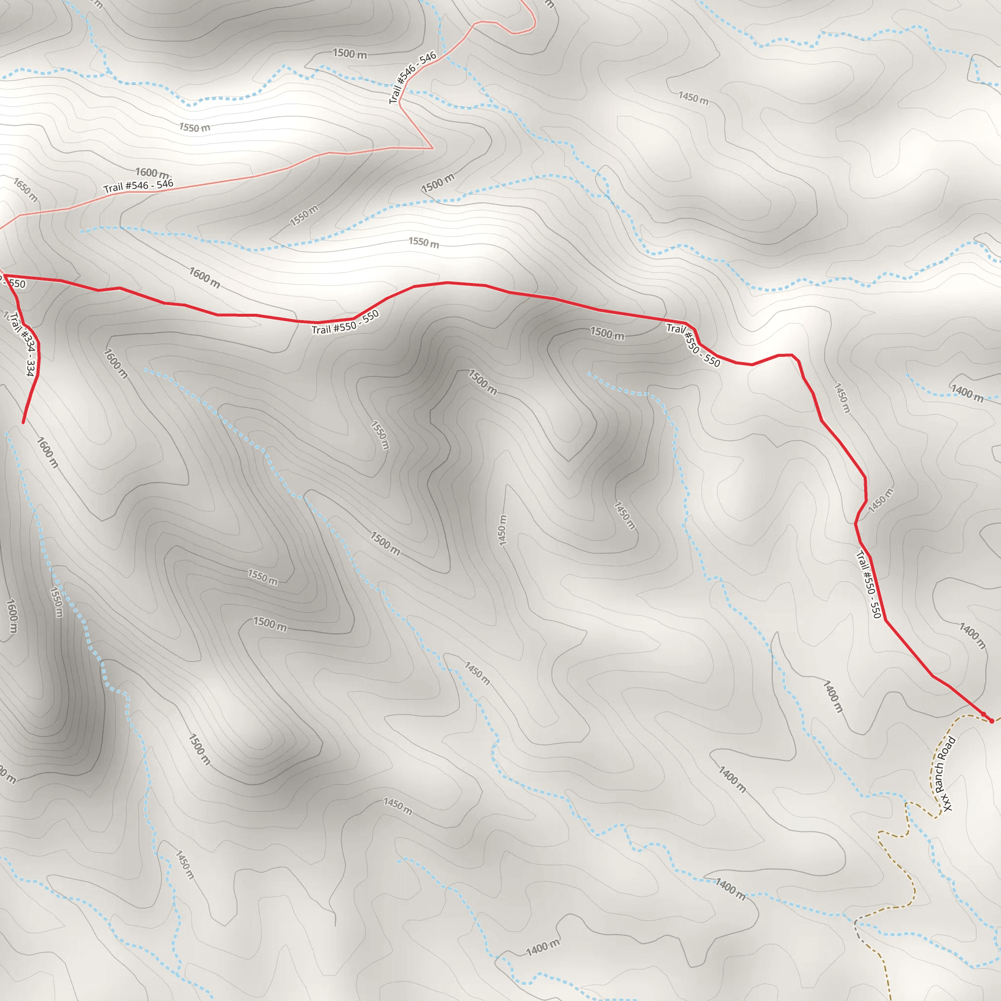 Yellowstone Trail via Clear Creek Trail mobile static map
