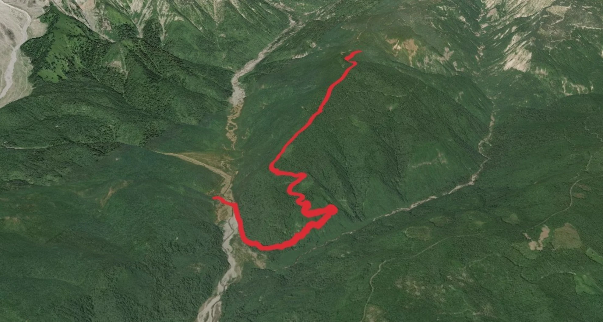 An image depicting the trail Smith Creek Butte Trail and its surrounding area.