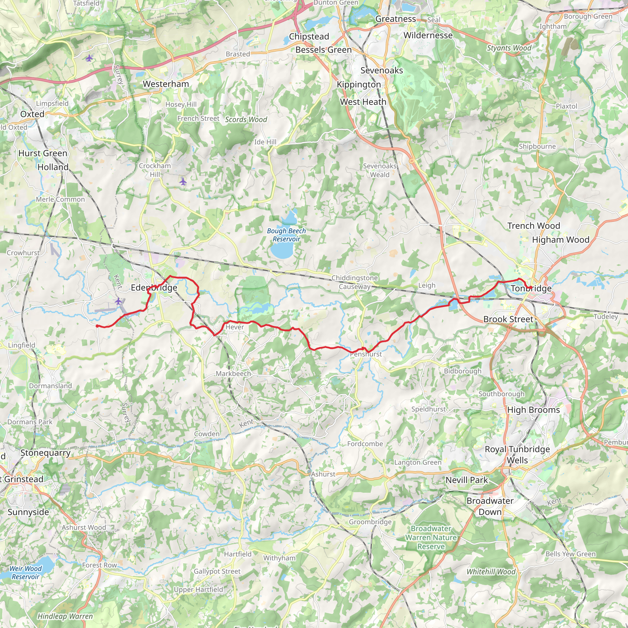 Eden Valley Walk mobile static map