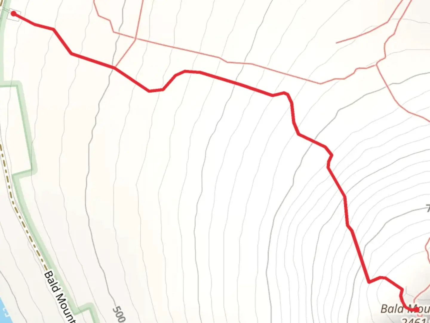 An image depicting the trail Bald Mountain Trail and its surrounding area.