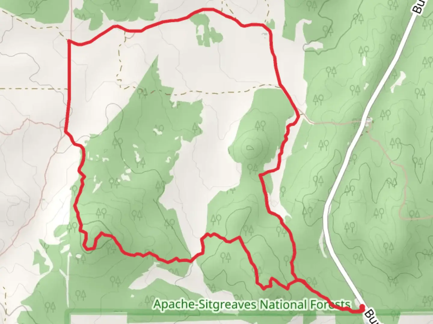 An image depicting the trail Ghost of Coyote Loop Trail and its surrounding area.