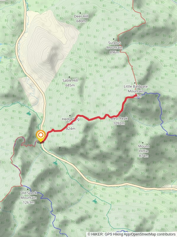 Hedgehog Hill to West Peak to Baldpate Mountain