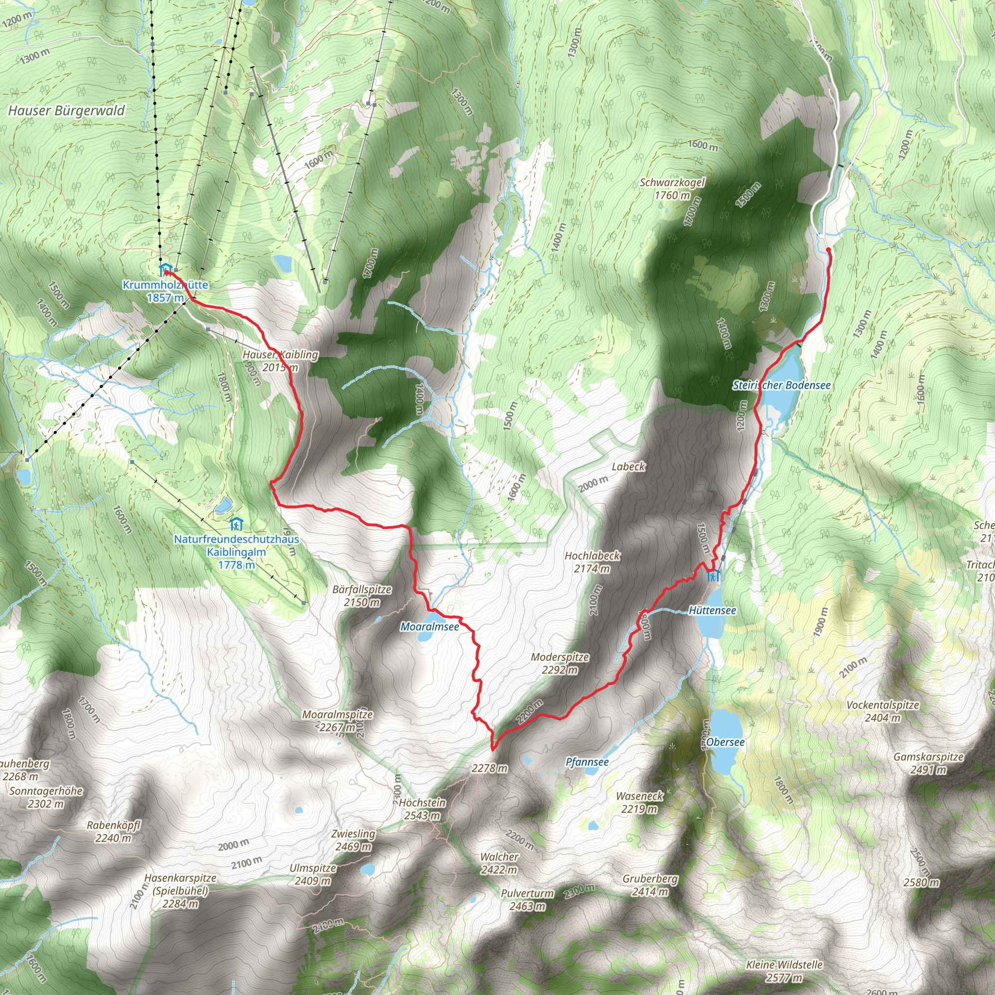 Hauser Kaibling - Steirischer Bodensee mobile static map