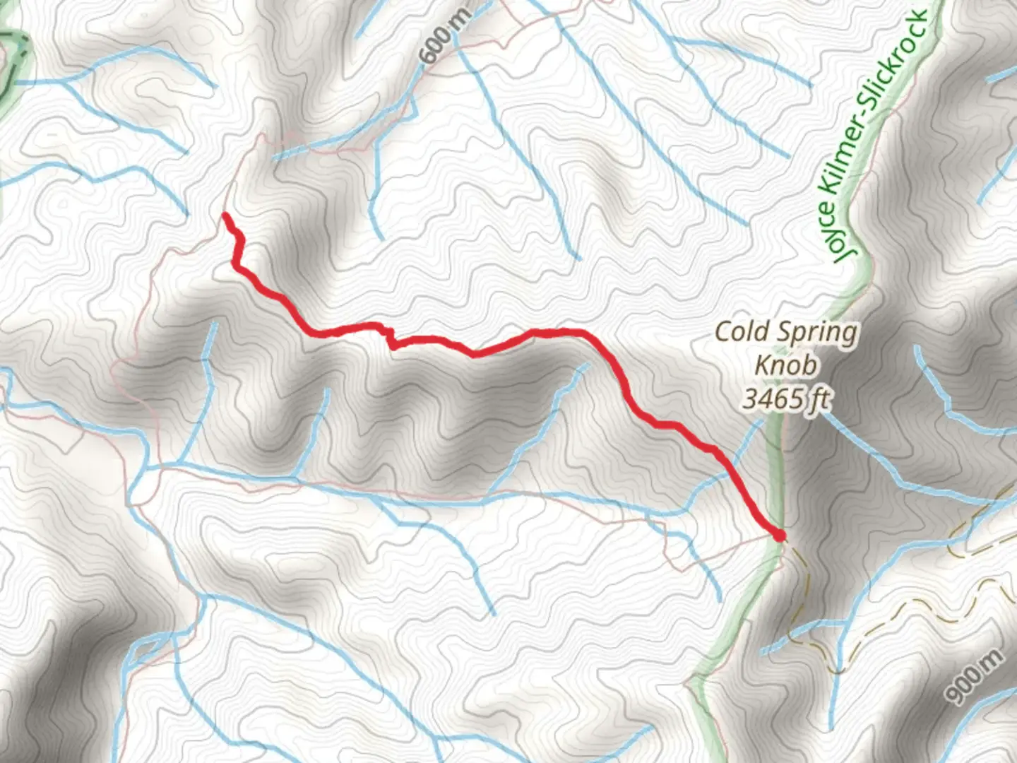 An image depicting the trail Windy Gap Trail and its surrounding area.