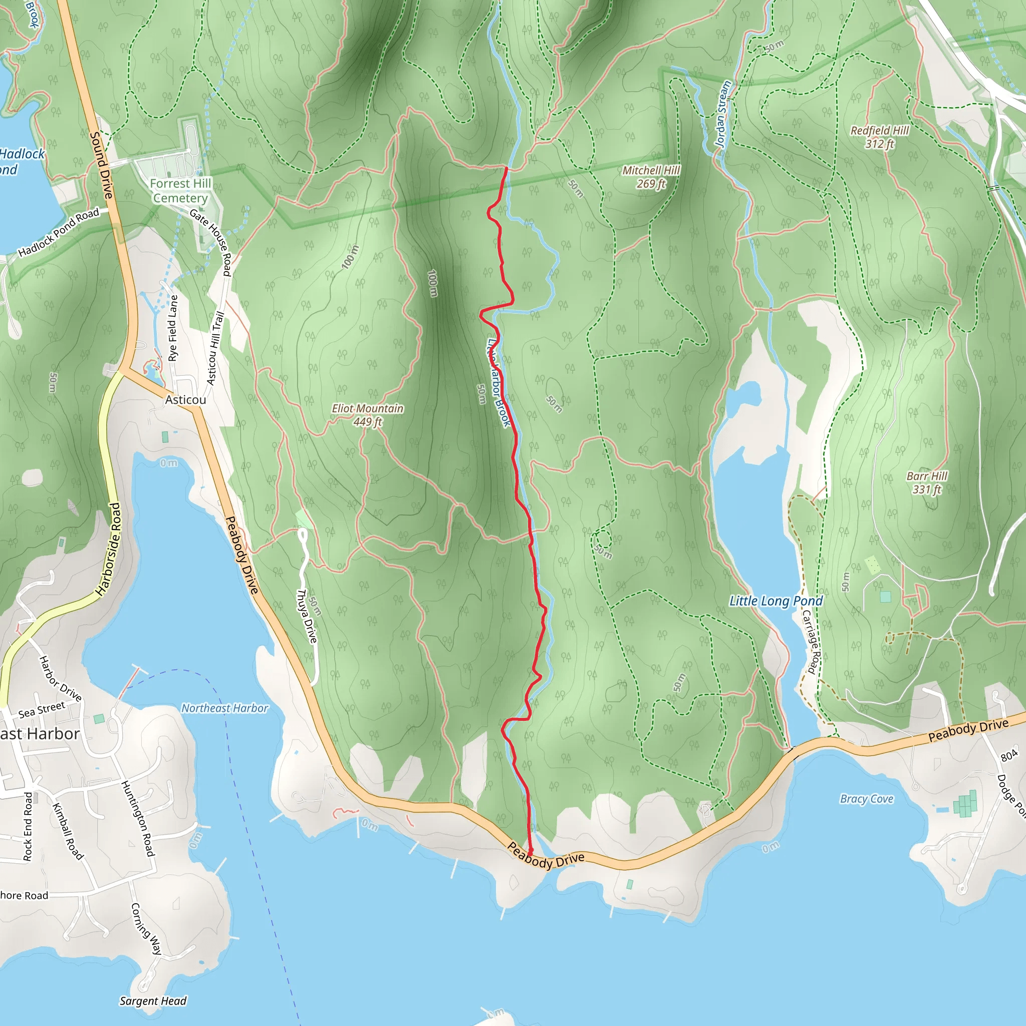 Little Harbor Brook mobile static map