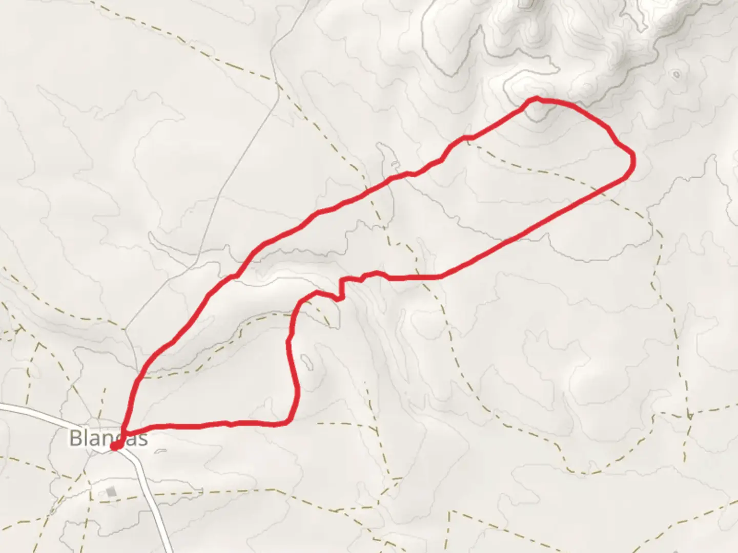 An image depicting the trail White Paramera PR TE 54 and its surrounding area.