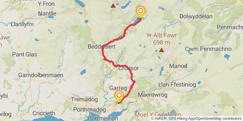 Holyhead to Chepstow Walk stage 11 Map