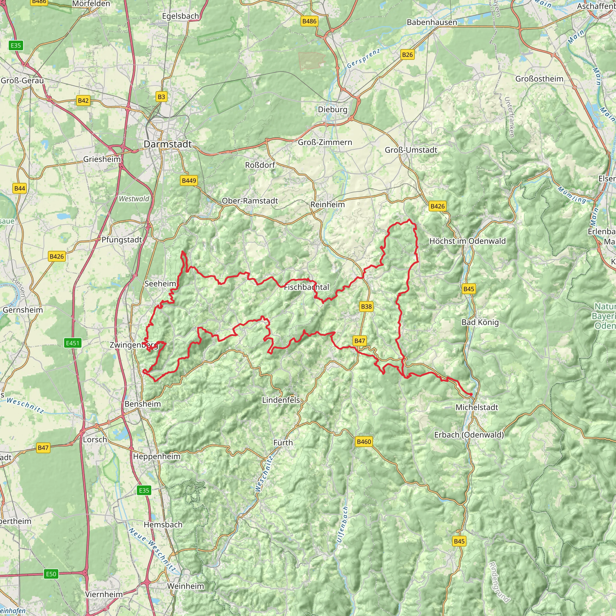 Alemannenweg mobile static map