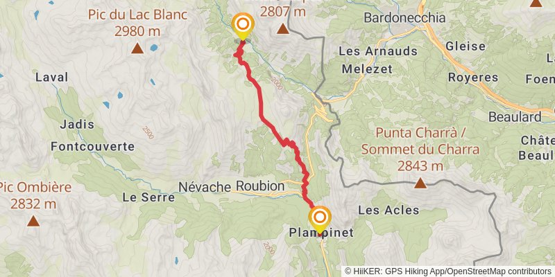 Tour of Mont Thabor stage 2 Map