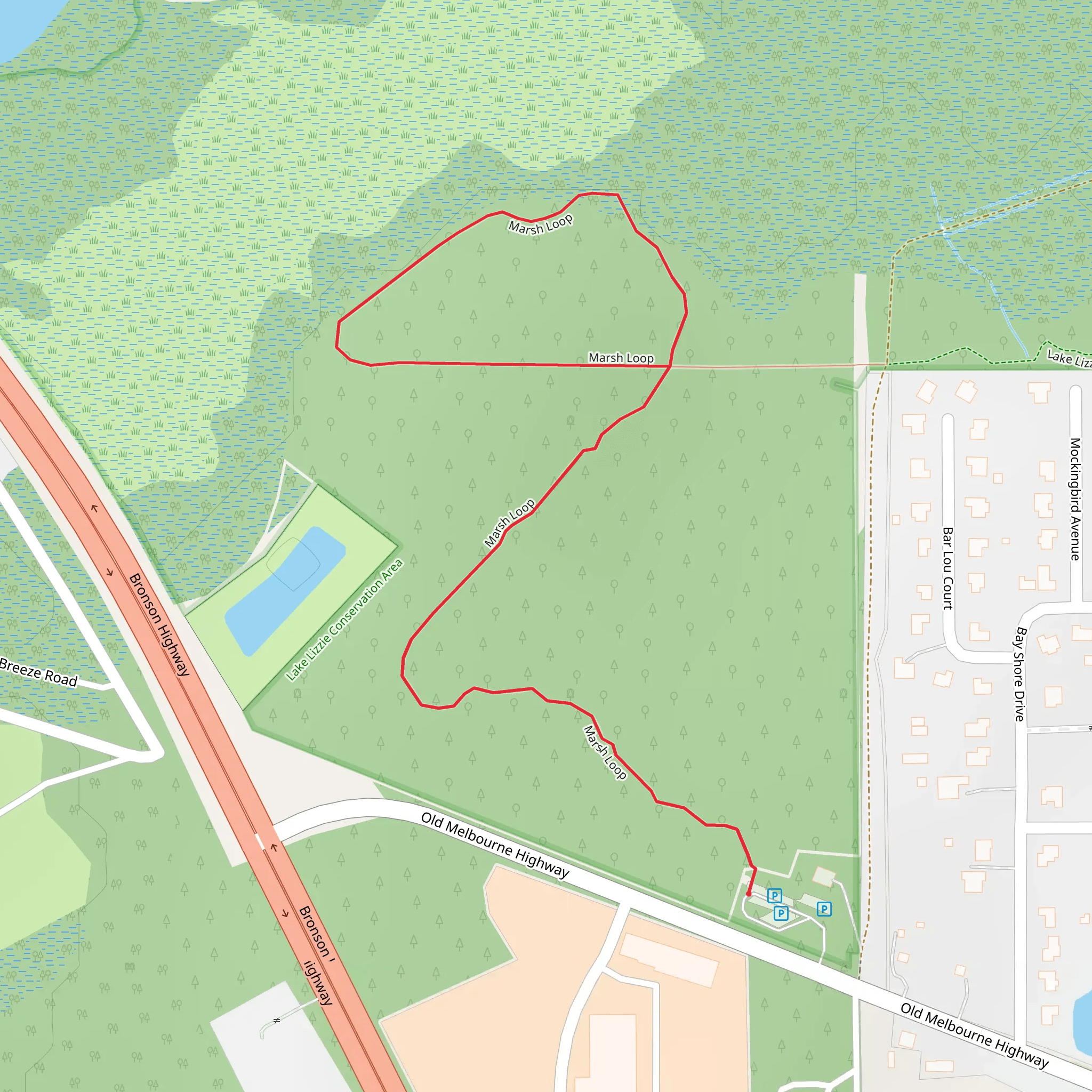 Marsh Loop mobile static map