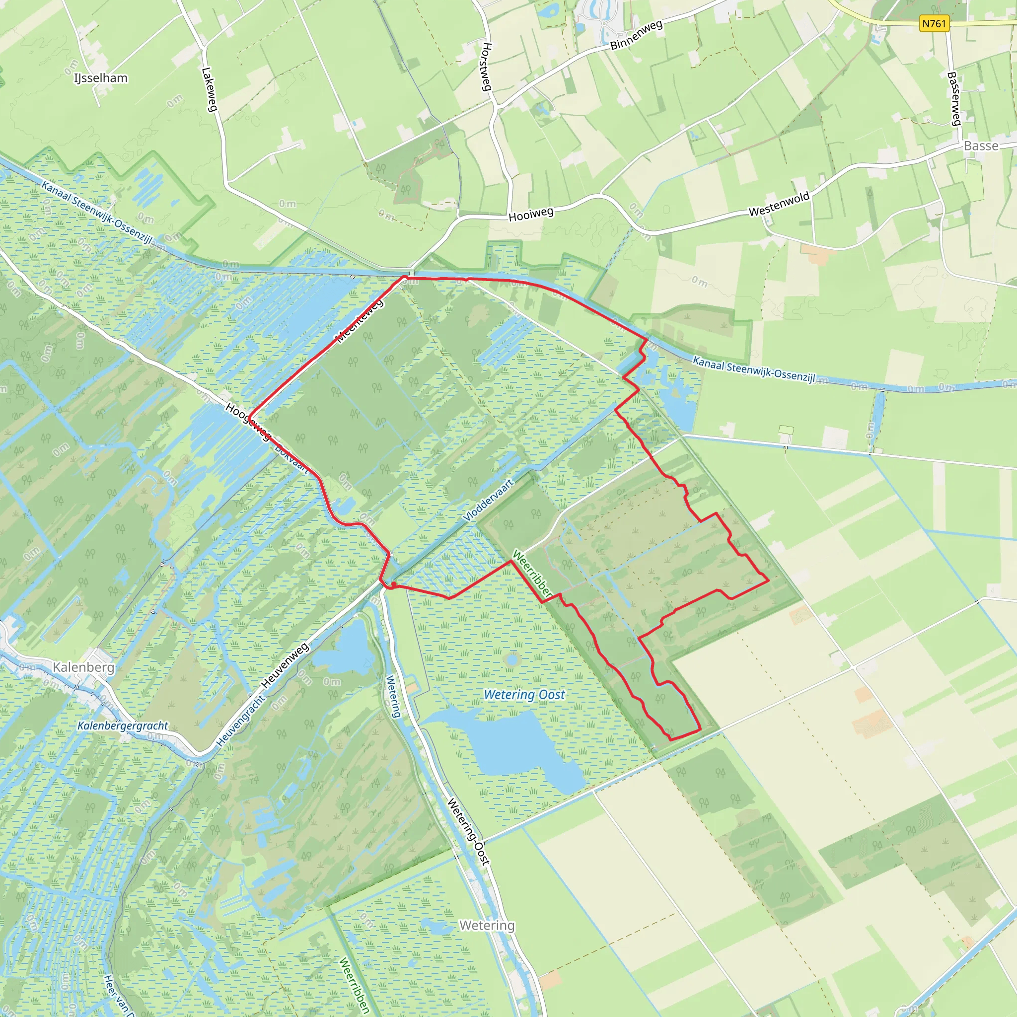Woldlakebos and Boonspolder Loop via Meente Weg and Hooge Weg mobile static map