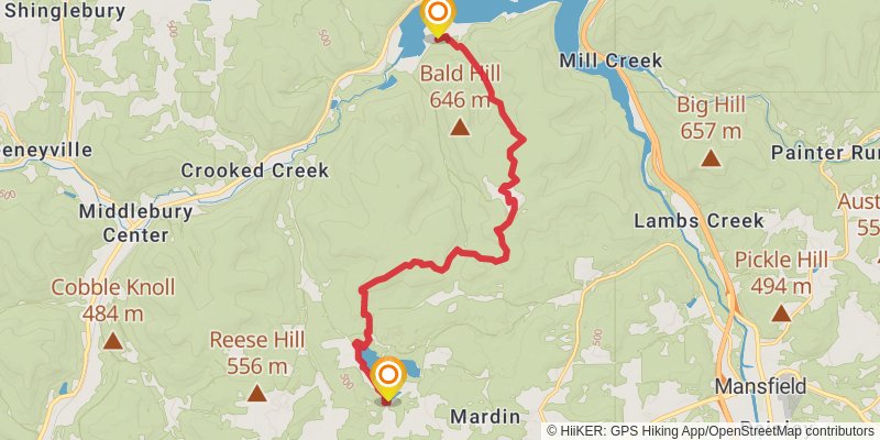 Mid State Trail - Pennsylvania stage 26 Map
