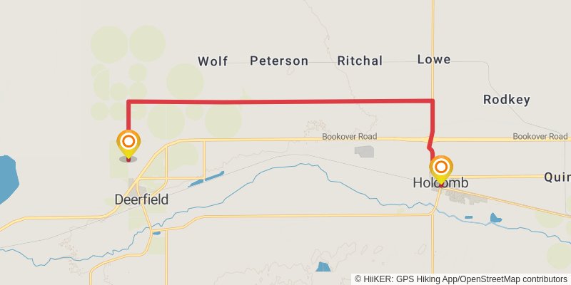 American Discovery Trail - Kansas stage 38 Map