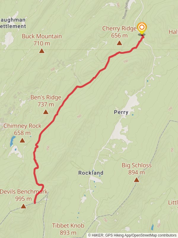 Bollinger Knob and Ben's Ridge via Long Mountain Trail