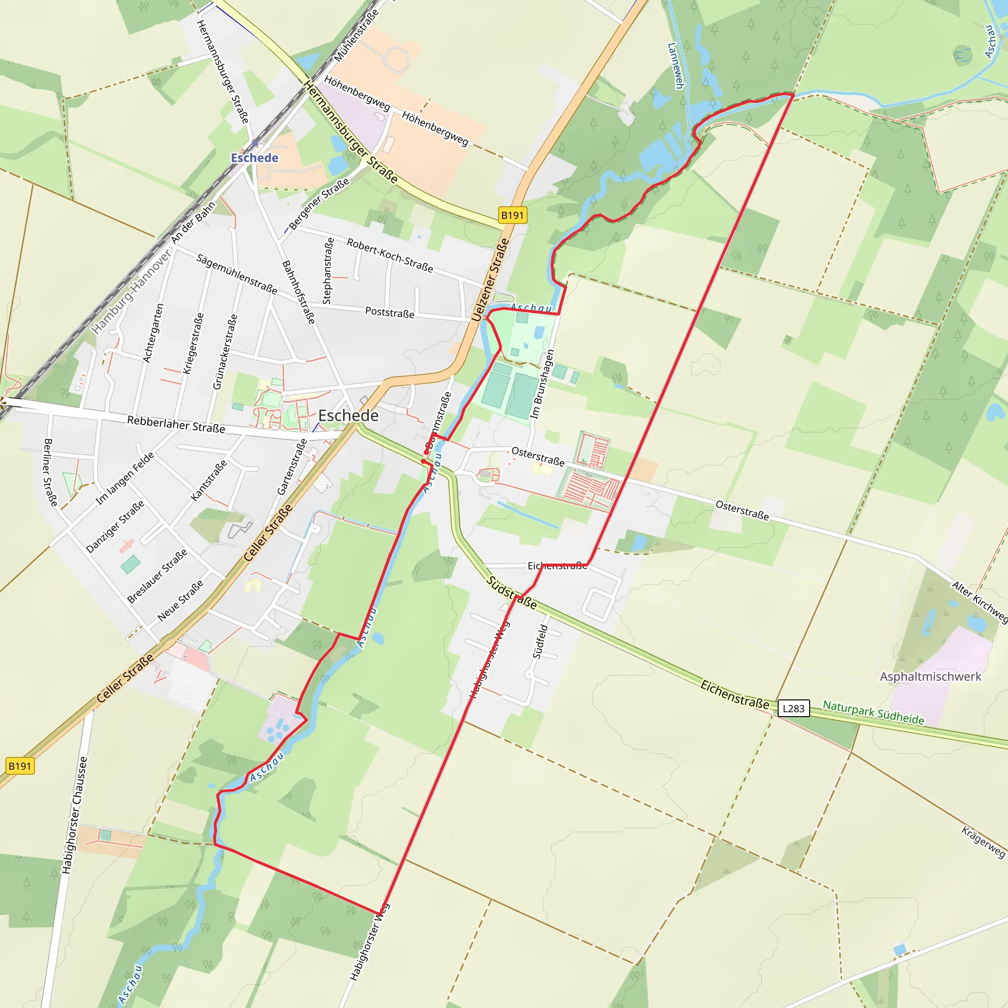 Eichenstraße and Jakobusweg Loop mobile static map