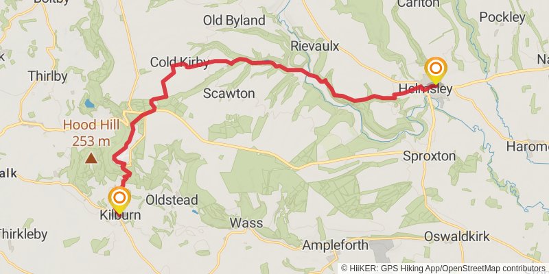 Sea to Sea from Whitby to Morecambe stage 4 Map