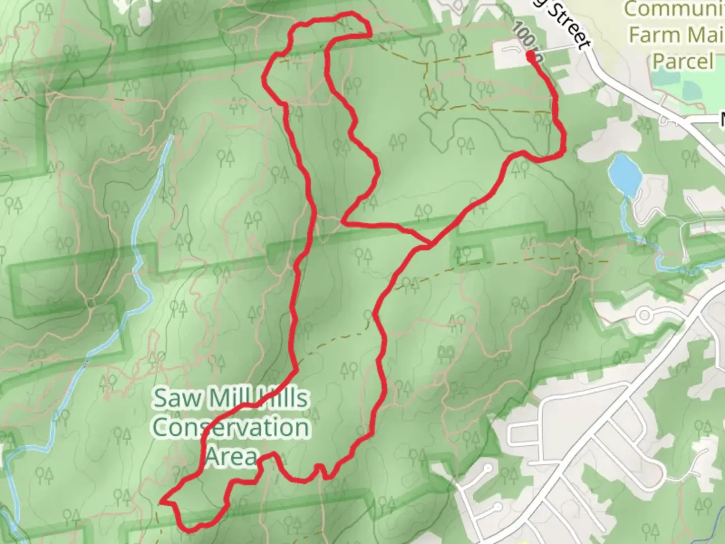 An image depicting the trail Hampshire County - Florence Pond Trail and its surrounding area.