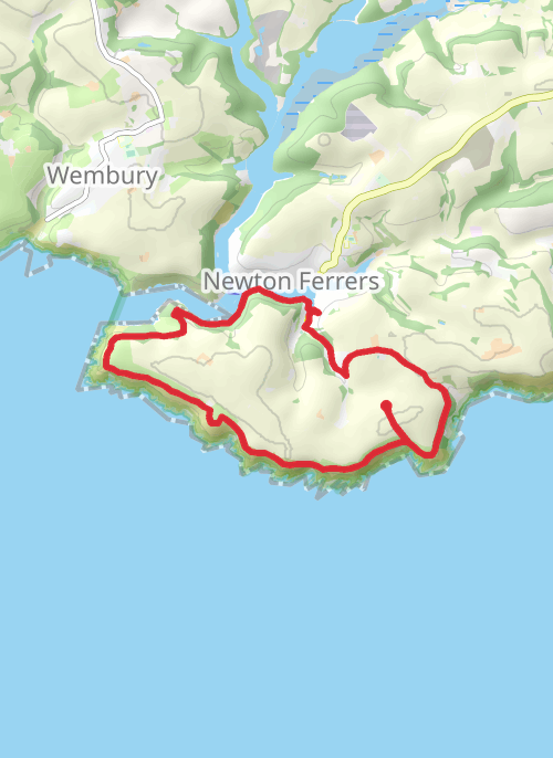 Noss Mayo circular mobile static map