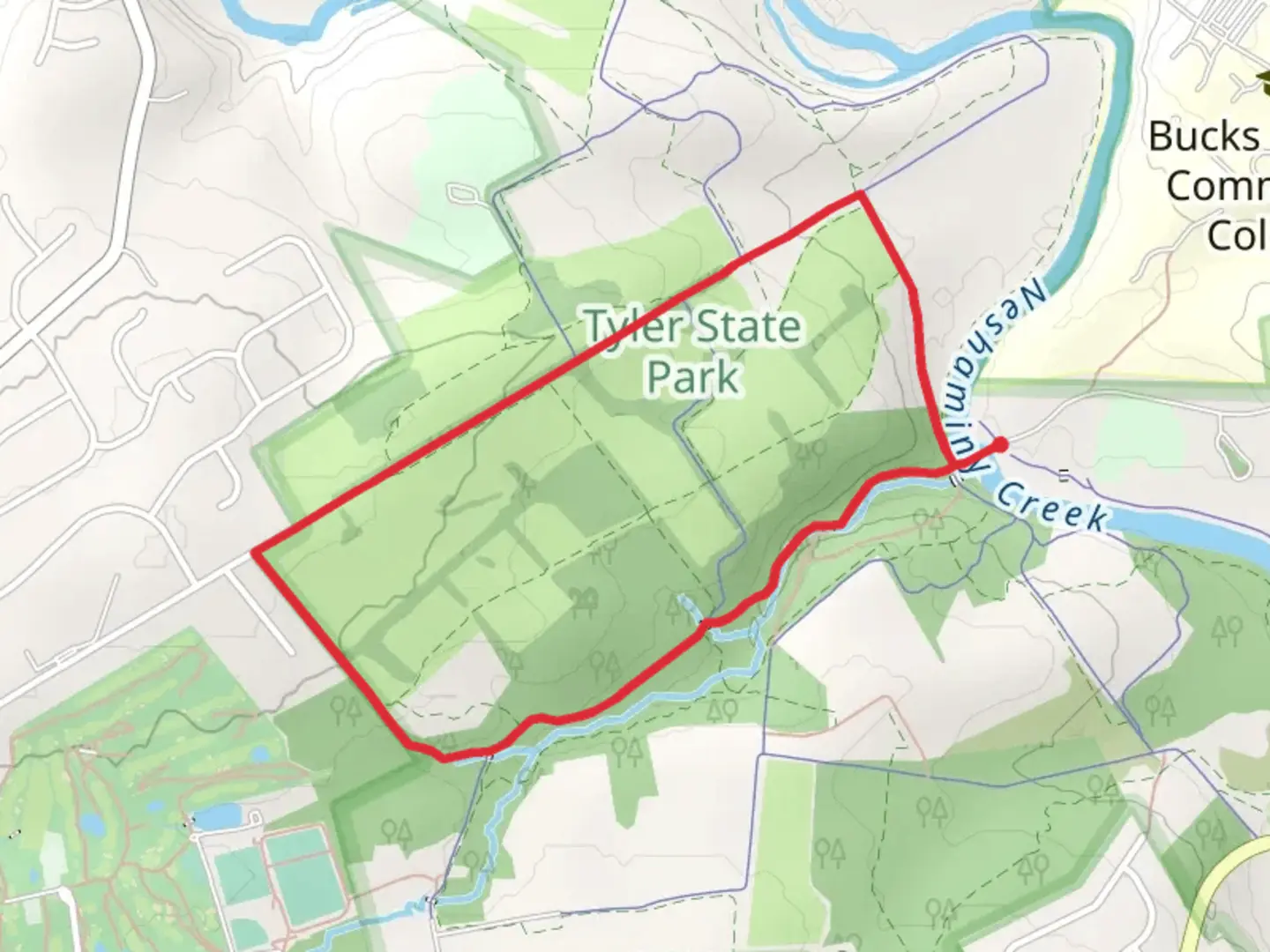 An image depicting the trail Mill Dairy and Dairy Hill Trail Loop and its surrounding area.