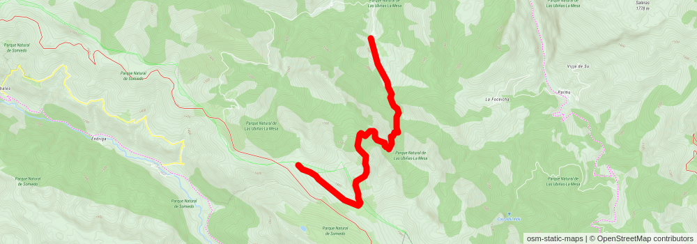 Brañas Teverganas Route stage 2 Map