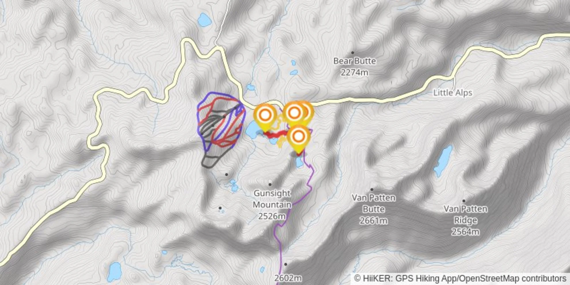 An image depicting the trail Black Lake #2 and its surrounding area.