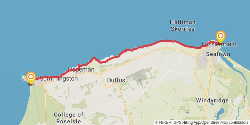 Moray Coast Trail stage 2 Map