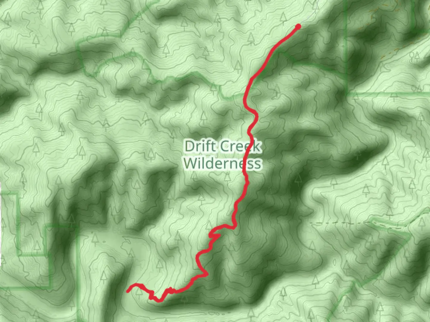 An image depicting the trail Horse Creek Trail North and its surrounding area.