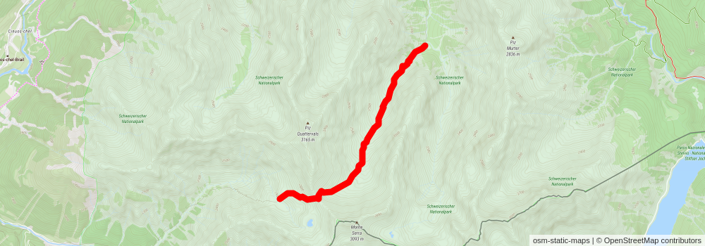 Fuorcla Val Sassa stage 2 Map
