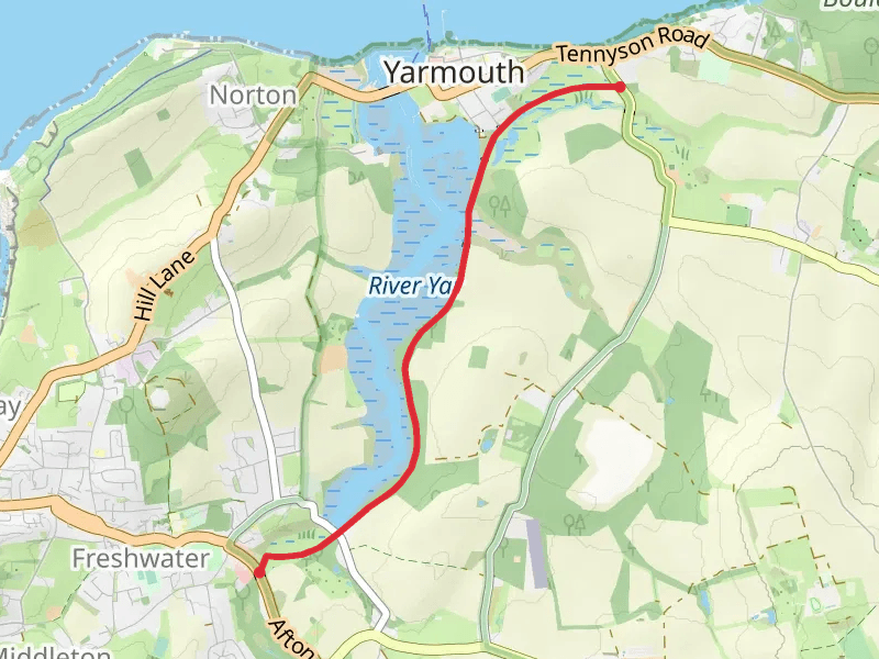 Freshwater to Yarmouth Walk