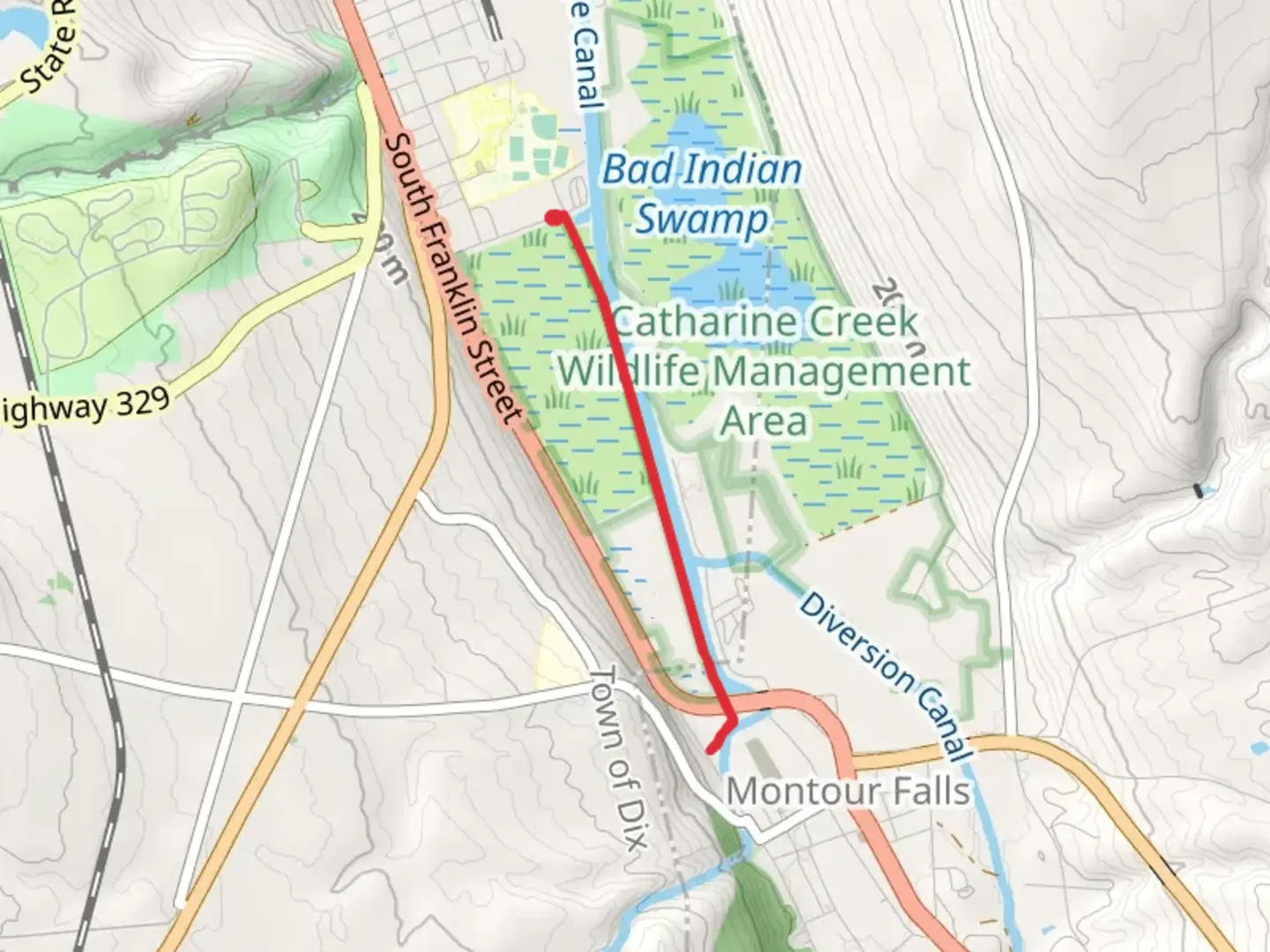 An image depicting the trail Catharine Valley Trail and its surrounding area.