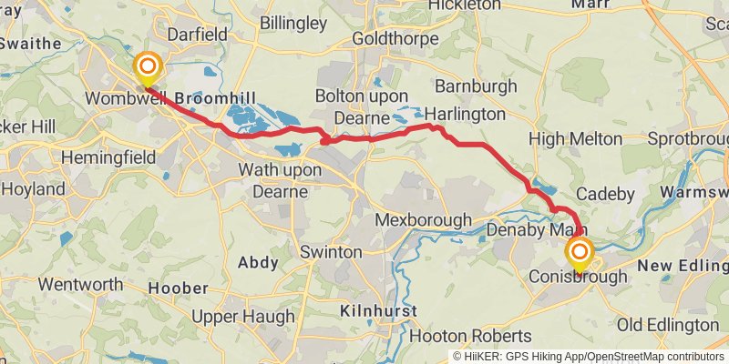 St Bernard's Way stage 9 Map