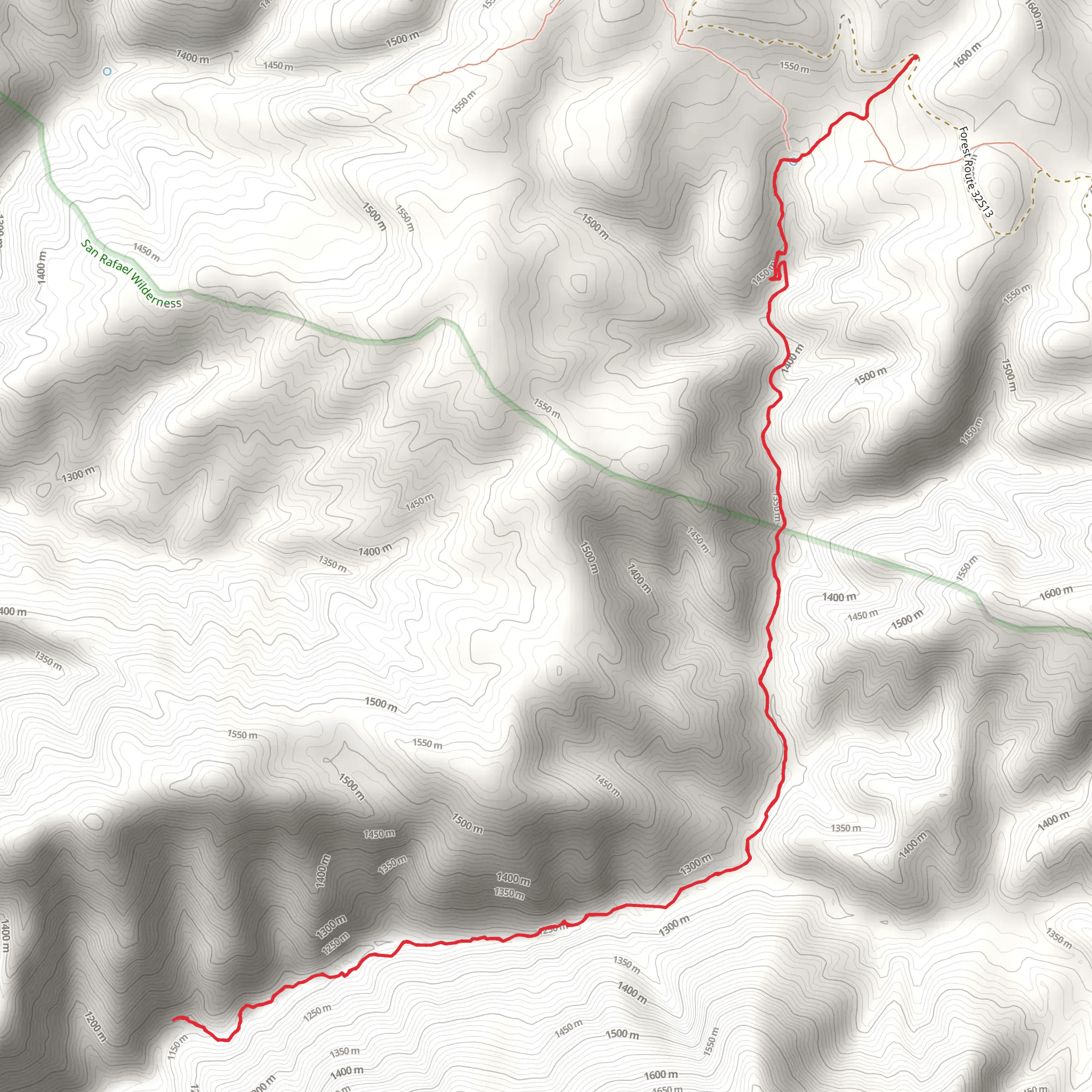 Judell Trail mobile static map