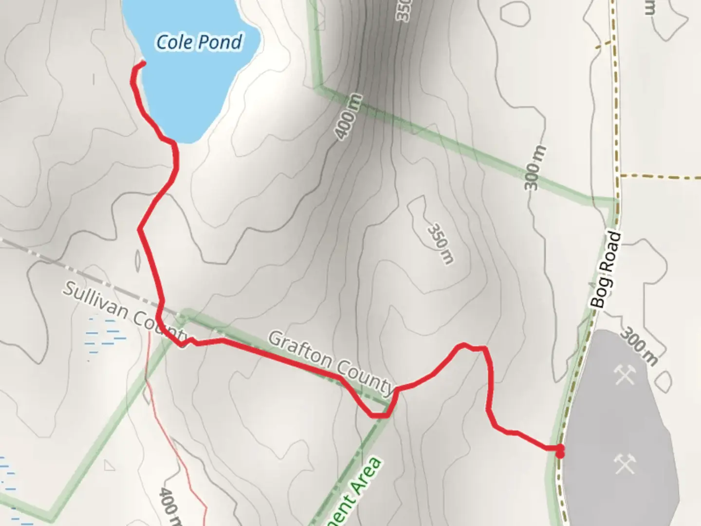 An image depicting the trail Cole Pond Trail and its surrounding area.