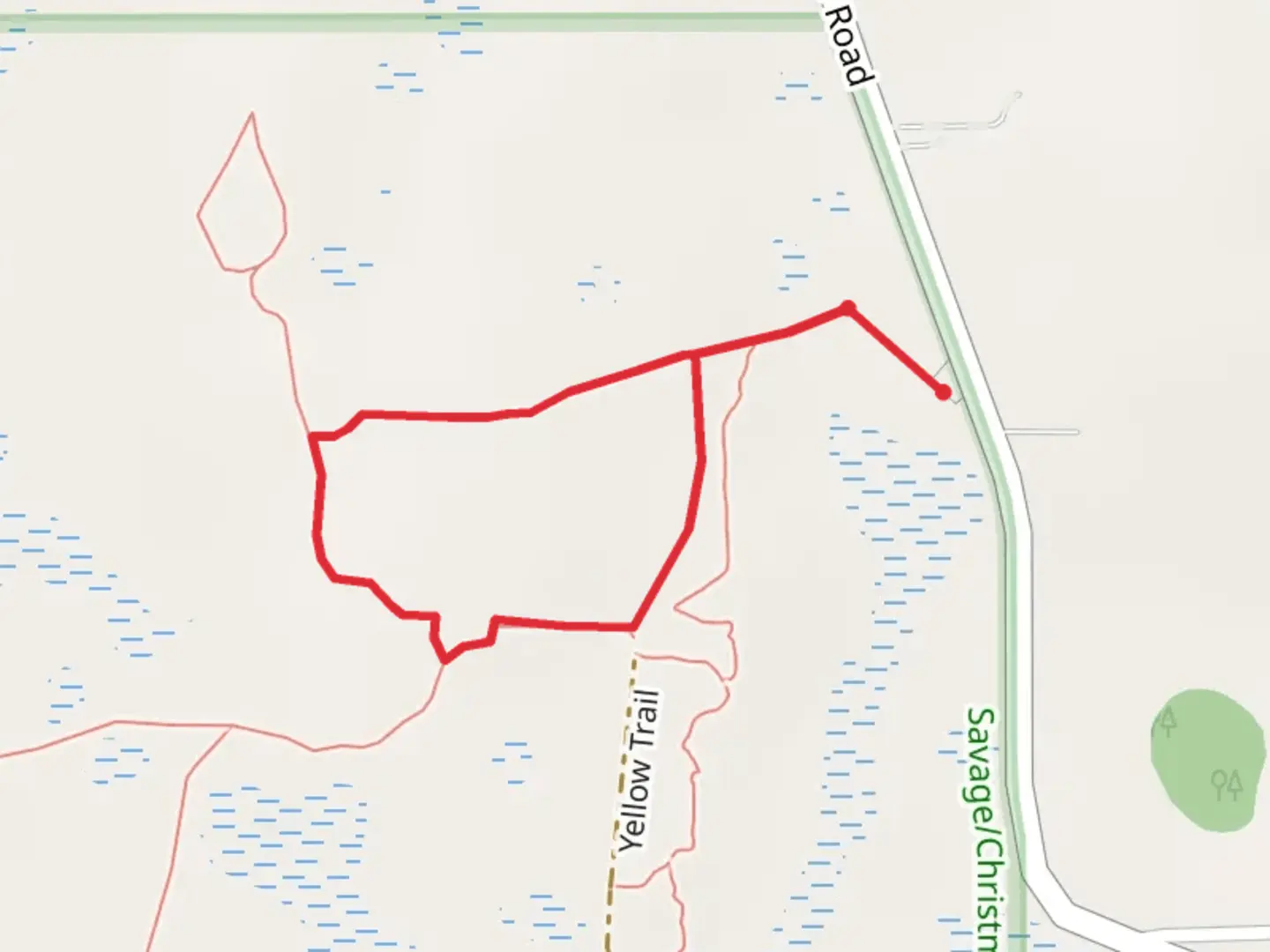 An image depicting the trail Orange and Yellow Loop Trail and its surrounding area.