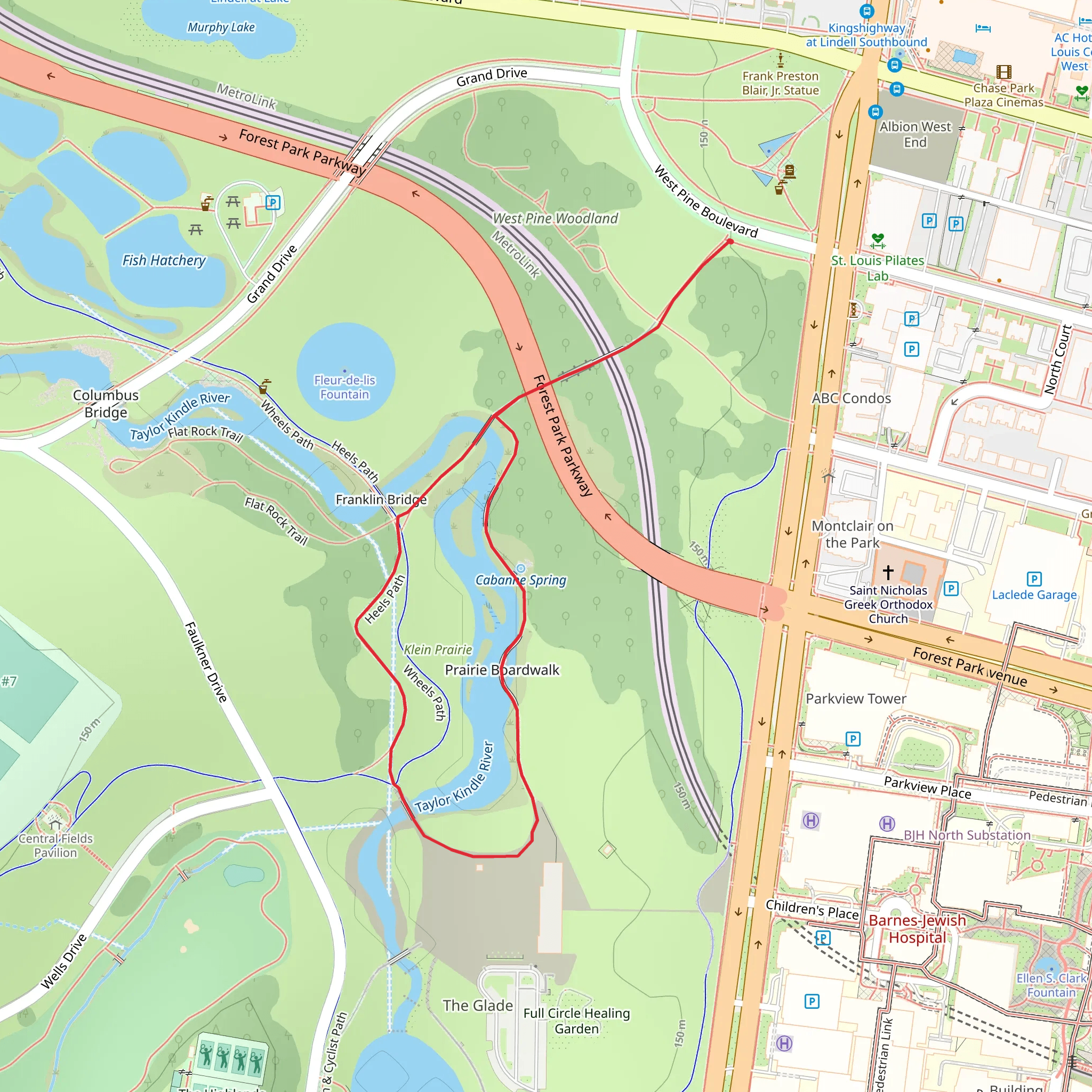 Prairie Boardwalk Loop mobile static map