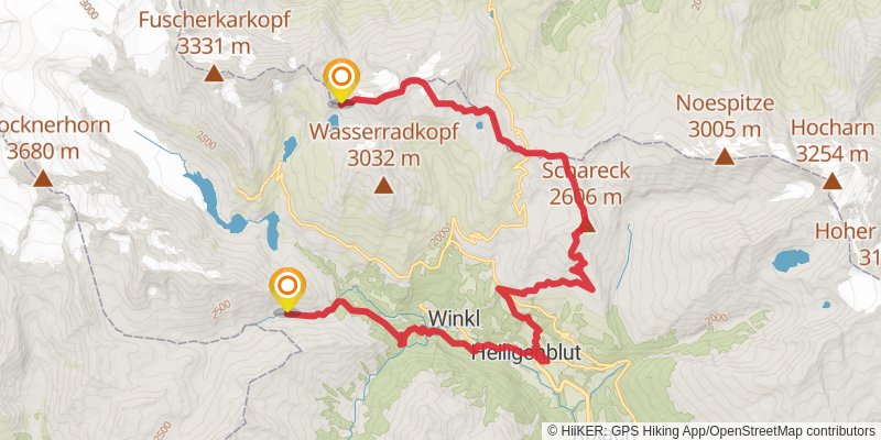 Die Glocknerrunde alt 1 Map
