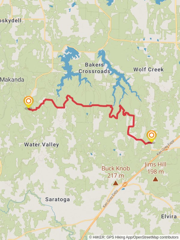 River to River Trail from North Lick Creek Road