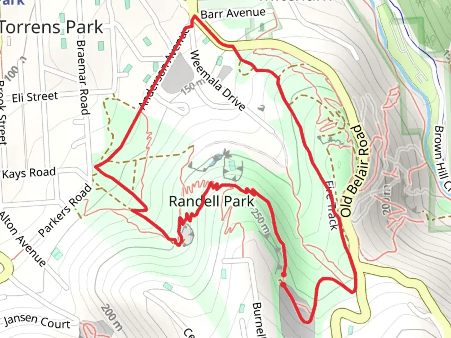 An image depicting the trail Randell Park Reserve Walk and its surrounding area.